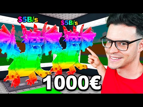 ¡Cuenta de 1€ vs 1000€ en Steal a Brainrot! thumbnail