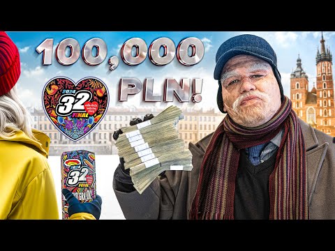 Wrzuciłem 100,000 ZŁ do puszki WOŚP... Jako dziadek(?) Ukryta Kamera, Reakcja wolontariuszy (serio) thumbnail