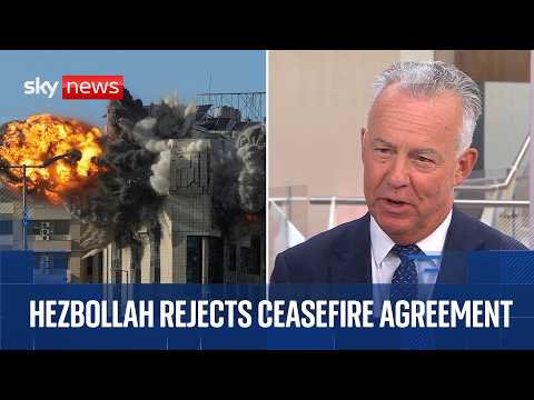 Military analyst Sean Bell reacts to Hezbollah rejecting Israel-Lebanon ceasefire agreement thumbnail