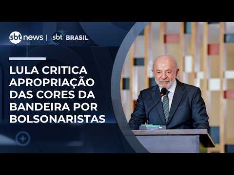 Lula defende uso do verde e amarelo e critica apropriação política | #SBTBrasil thumbnail