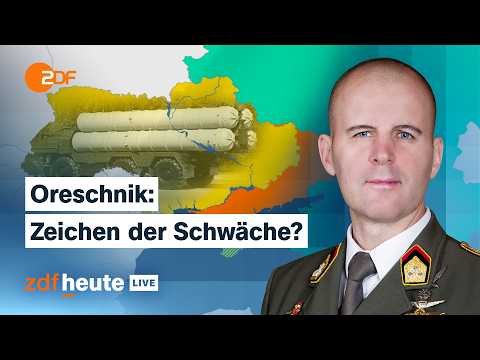 Putin unter Druck: Wieso er die Oreschnik-Rakete gegen die Ukraine einsetzt | ZDFheute live thumbnail