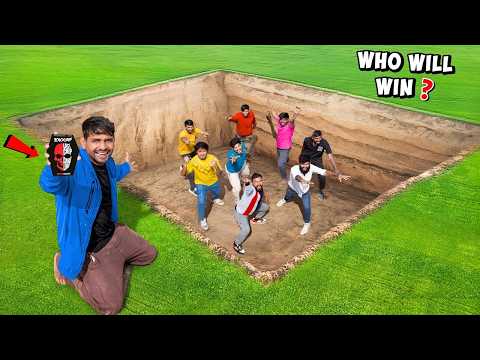 गड्ढे में फंस गए 😭 | जो नहीं निकला वो खाएगा Jolo Chips 🥵 Deep Hole Challenge thumbnail