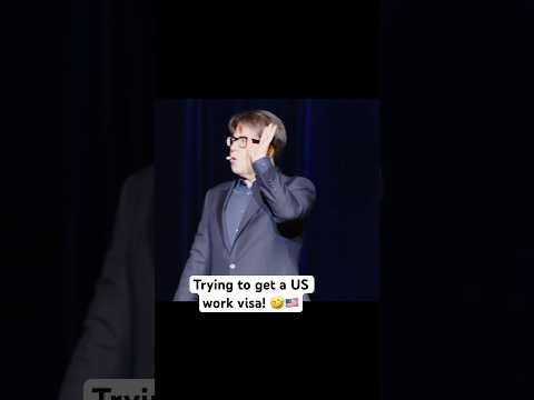 Trying to get a US work visa! 🤣🇺🇸 #standupcomedy #michaelmcintyre thumbnail
