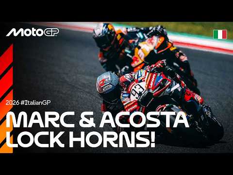 The battle we've been waiting for between Marc Marquez and Pedro Acosta! ⚔️🔥 | 2026 Italian GP thumbnail