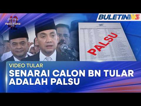 PRN JOHOR KE-16 | Senarai Tular Calon BN Palsu, Tidak Benar - MB thumbnail