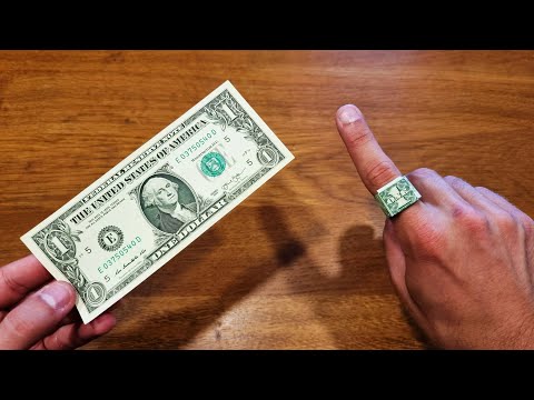 How To Make a $1 Paper Ring - Origami thumbnail