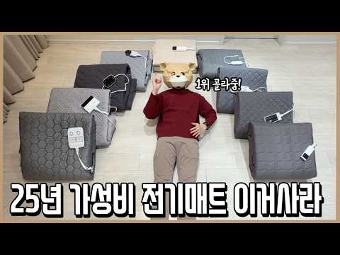 끝장봤다! 10만원대 이하 가성비 전기매트 그냥 이거사라! (25년ver.) l 내돈내산 thumbnail