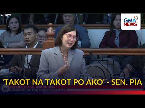 Sen. Pia, naiyak nang pag-usapan ang isyu ng barilan sa Senado | GMA News thumbnail