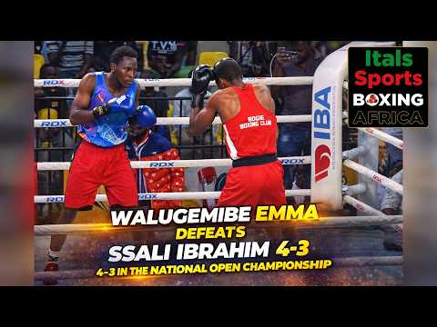 NATIONAL OPEN BOXING CHAMPIONSHIP FINALS: WALUGEMBE EMMA DEFEATS BY SSALI IBRAHIM. #AmateurBoxing thumbnail