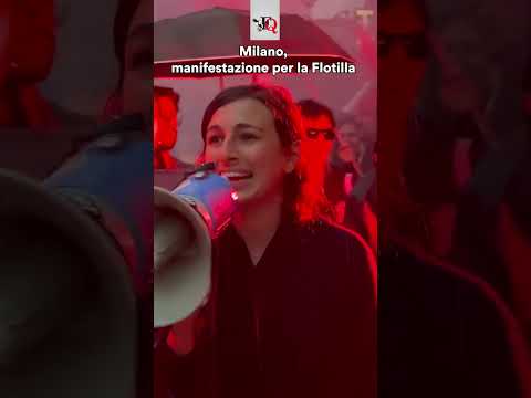 A MILANO LA MANIFESTAZIONE A SOSTEGNO DELLA FLOTILLA #news #news thumbnail