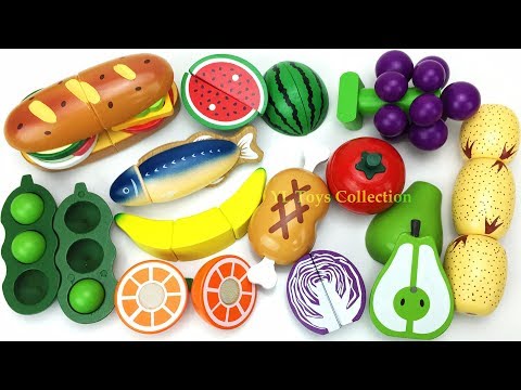Fun Learning Names of Melon Peas Wooden Cutting Toys I Good Education videos for Kids thumbnail