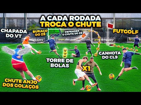 A CADA RODADA TROCA O CHUTE!! (NÃO PODE REPETIR O CHUTE) 🥶*EMOCIONANTE ATÉ O FINAL*  thumbnail