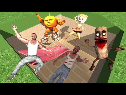 Franklin & Italian Brainrot Fall Into Zombie Franklin Mouth in Indian Bike Driving 3D: thumbnail