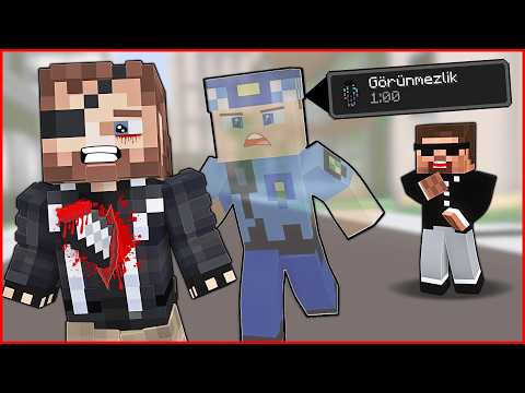 KEREM KOMİSER GÖRÜNMEZ OLDU, MAFYAYI ÖLDÜRDÜ! 😱 - Minecraft thumbnail