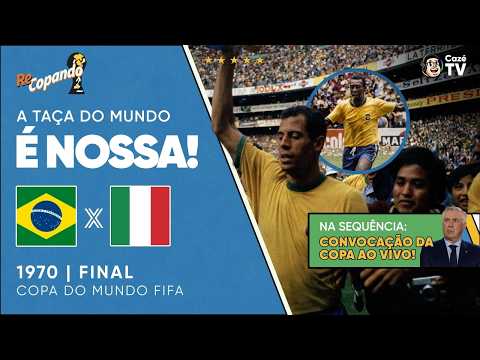 RELEMBRE A CONQUISTA DO TRI DO BRASIL CONTRA A ITÁLIA NA COPA DO MUNDO DE 1970 | RECOPANDO thumbnail