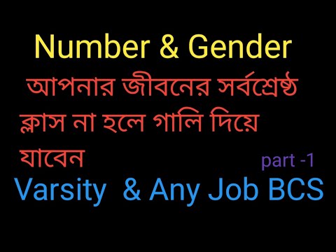 Number and Gender in English Grammar  একদম শুরু থেকে সহজ নিয়মে part  1 thumbnail