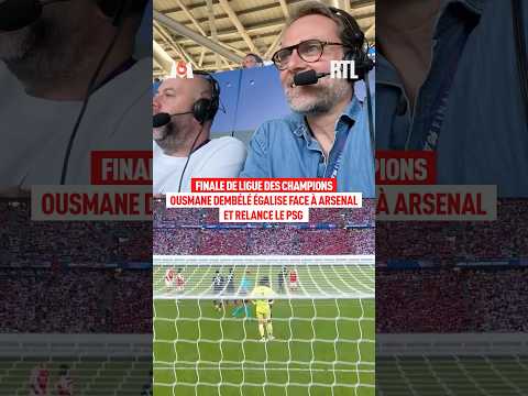 RTL Foot - L'égalisation d'Ousmane Dembélé lors de PSG - Arsenal thumbnail
