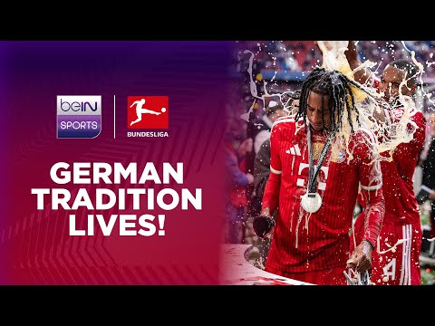 Bayern celebrate with WILD beer showers! | Bundesliga 25/26 Moments thumbnail