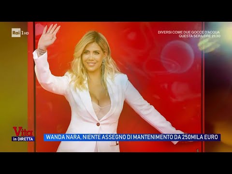 Wanda Nara, niente assegno di mantenimento di 250mila euro - Vita in diretta 04/06/2026 thumbnail