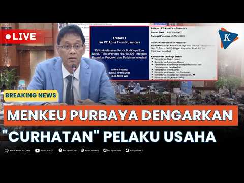 BREAKING NEWS - Purbaya Tampung Keluhan Pelaku Usaha dalam Sidang Debottlenecking Satgas P3M-PPE thumbnail