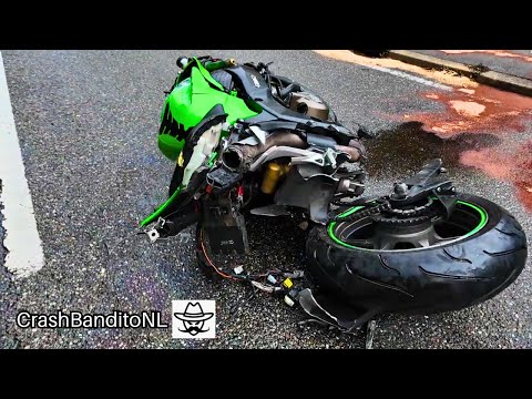 Most Insane Motorcycle Crashes & Moments caught! | CrashBanditoNL thumbnail