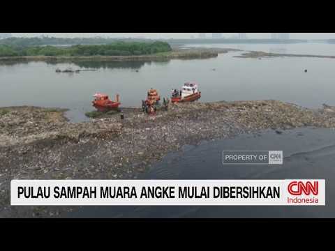 Pulau Sampah Muara Angke Mulai Dibersihkan, Proses Masih Manual thumbnail