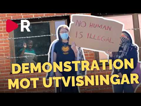 Hotfullt när vänsteraktivister försöker stoppa utvisningar thumbnail