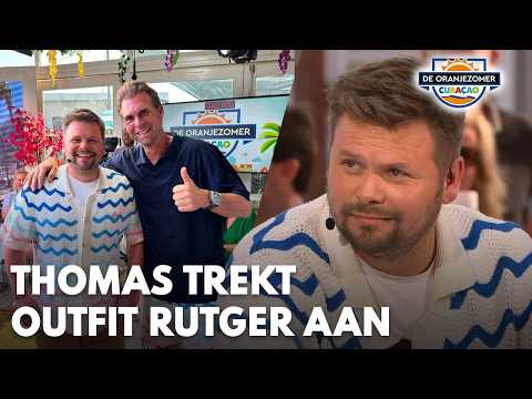 Thomas van Groningen trekt outfit Rutger Castricum aan: 'Een zonnesteek doet rare dingen met je' thumbnail