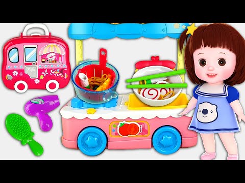 Baby Doli and noodle cooking truck and beauty car thumbnail
