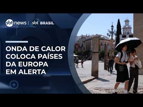 Onda de calor: Temperaturas atingem 15º C acima da média e deixa Europa em alerta | #SBTBrasil thumbnail