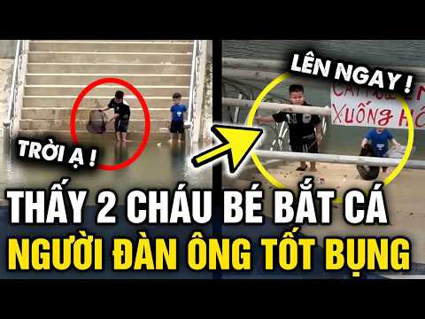 Thấy 2 cháu bé BẮT CÁ MÉ HỒ, người đàn ông VỘI HÀNH ĐỘNG trước khi QUÁ MUỘN | Tin 3 Phút thumbnail