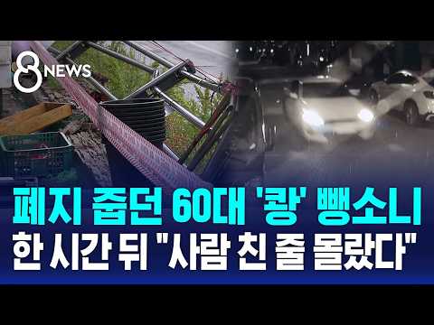 폐지 줍던 60대 참변..만취 20대 "사람 아닌 줄" / SBS 8뉴스 thumbnail