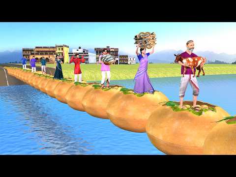 Panipuri Bridge Gaon Ka Golagappe Bridge Street Food Hindi Kahaniya Moral Stories Comedy Video thumbnail