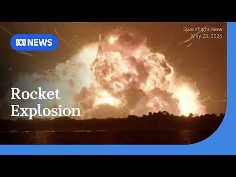 Blue Origin's 'New Glenn' rocket booster explodes in massive fireball | ABC NEWS thumbnail