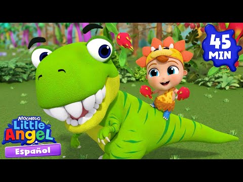 Aventura con dinosaurios 🦖🦕 Canciones Infantiles 🎵 Little Angel Español thumbnail
