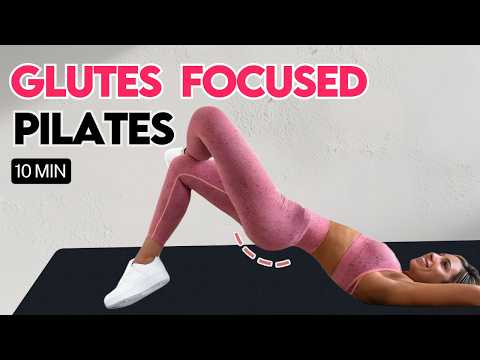 10 Min Glutes Pilates Workout with Lilly Sabri | No Equipment thumbnail
