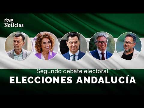 ELECCIONES ANDALUCÍA | SEGUNDO DEBATE con los CANDIDATOS a los COMICIOS del 17M | RTVE Noticias thumbnail