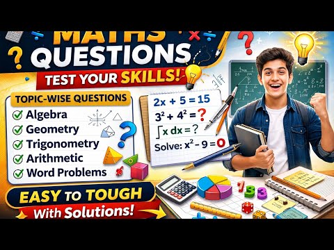  Class 10 Maths Important Questions | Board Exam 2026 | 100% Sure Questions Class   Most important ? thumbnail
