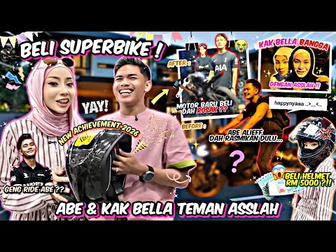 NEW ACHIEVEMENT ASSLAH BELI SUPERBIKE ! ABE & KAK BELLA EXCITED TEMAN ASSLAH BELI MOTOR JAM 12AM ?! thumbnail