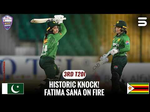 Fatima Sana Creates History With Blazing Fifty ? | Pakistan vs Zimbabwe | 3rd T20I | M9H1U thumbnail