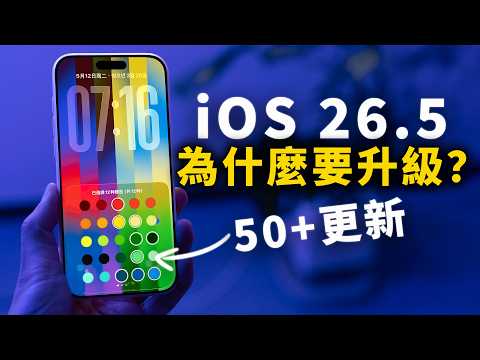 【iPhone用戶必看】為什麼一定要升級到 iOS 26.5 正式版?  | 50+ 主要變化 | 大耳朵TV thumbnail