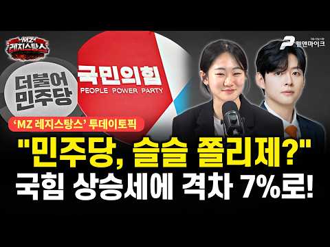 "민주당, 슬슬 쫄리제?" 국힘 상승세에 격차 7%로! [출연: 권예영, 문성호┃MZ 레지스탕스•백지원의 백발백중 시즌3 l 매주 월~금 오후 3시 생방송] thumbnail