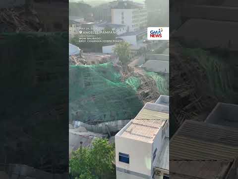 Ginagawang gusali sa Brgy. Balibago, Angeles, Pampanga, gumuho; nasa 30-40 katao, na-trap | GMA News thumbnail