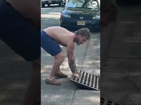 Man removes sewer grate to rescue ducklings thumbnail