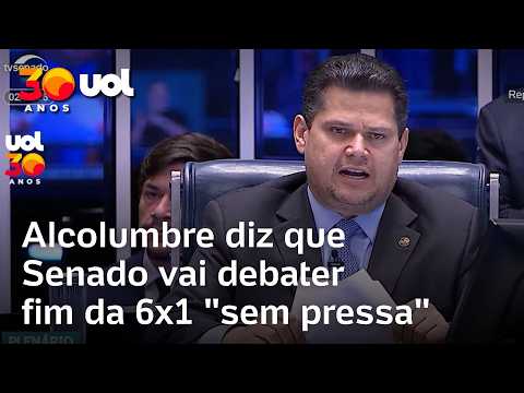 Alcolumbre diz que Senado vai debater fim da 6x1 'sem pressa': 'Não será carimbador' thumbnail
