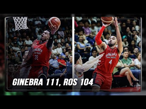 POST-GAME: Ginebra pulls away from Rain or Shine, nears Finals | ABS-CBN News thumbnail