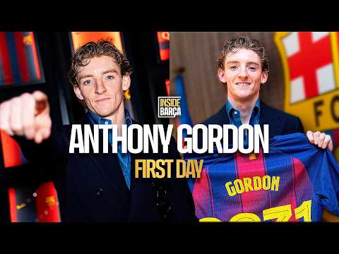 💥 ANTHONY GORDON: HIS FIRST DAY AT FC BARCELONA 🔵🔴💥 thumbnail