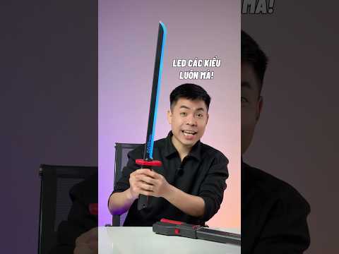 Kiếm đồ chơi đổi màu hiệu ứng tia lửa phun sương - | Đàm Đức Review thumbnail