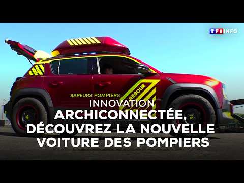 Archiconnectée, drone guidé par IA : découvrez la nouvelle voiture des pompiers｜TF1 INFO thumbnail