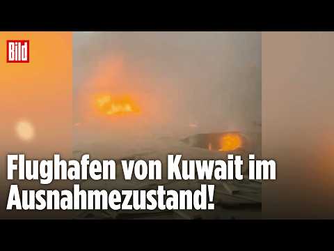 KUWAIT: Iranische Raketen treffen Flughafen und zerstören Terminal 1 thumbnail